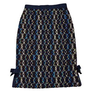 LOUIS VUITTON STUNNING Vintage WOOL & SILK Luxury Designer Skirt Size 4 Small